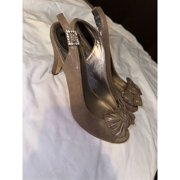 Peep toe kitten heels side 8.5 - Picture 4 of 7